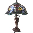 thumbnail image 2 of CHLOE Lighting CARRELL Tiffany-style 3 Light Roses Floor Lamp 20" Shade, Multi-colored, 2 of 2