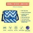 thumbnail image 4 of Wildkin Soft-Sided Coolers with Microwave Safe Container, Chevron Blue, 4 of 8