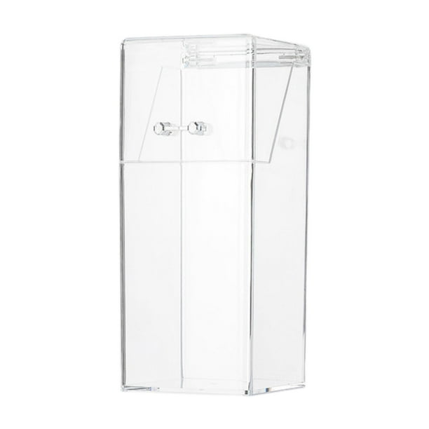 Caja de artesanías Caja de almacenamiento Soporte de cepillo de maquillaje Case transparente de arte de almacenamiento de maquillaje acrílico Arte de