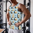 thumbnail image 5 of Fuzoiu FUNNY CAT IS DRINKING WATER Print Men's Workout Tank Tops,Sleeveless Gym Shirt Quick Dry,Fitness Bodybuilding T-Shirt,Muscle Athletic Workout Tee-4X-Large, 5 of 7