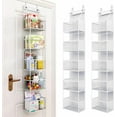 thumbnail image 2 of Over The Door Hanging Pantry Organizer Hanging Storage with Clear Plastic Pockets Large Capacity Organizer for Closet Bedroom, 2 of 9