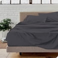 thumbnail image 3 of Luxury 4 Piece California King Size 100% Egyptian Cotton 800 Thread Count Premium Hotel Quality Smooth & Soft Bedding Sheet Set Luxury Soft 24" Inch Deep Pocket - Dark Grey Solid, 3 of 8
