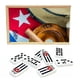 thumbnail image 2 of Juego de dominó con bandera cubana, doble nueve fichas de dominó, 2 of 5