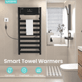 thumbnail image 5 of Wooohoo Wall Mounted Towel Warmer - Touch Control, Efficient Drying, Safe Dual-Use for Bathrooms, 5 of 7