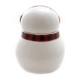 thumbnail image 2 of Tabletop Buffalo Snowman Cookie Jar Ceramic Plaid Earmuffs 187181, 2 of 2