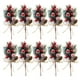 thumbnail image 2 of 10 Ramilletes Artificiales De Bayas Y Acebo Para Navidad, De Plstico, 15 Cm, Fciles De Decorar, Centro De Mesa Festivo Para El Hogar Y La Oficina, 10 Unidades, Color Rojo, UKHBMC, 2 of 5