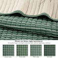 thumbnail image 3 of Mainstays Cotton-Rich T-Shirt Soft Jersey Quilt, King, Reversible, Green Stripe, 3 of 8