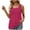 Hot Pink, variant on Tops For Women Trendy Summer Crop Tops For Women Loose Fit DressyTshirts Shirts For Women Cotton V NeckWomen Blouses For Work Professional Plus SizeWomens T Shirts Pack Graphic