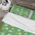 thumbnail image 4 of Designart 'Tropical Pattern with Flowers & Butterflies' Tropical Duvet Cover Set, 4 of 4