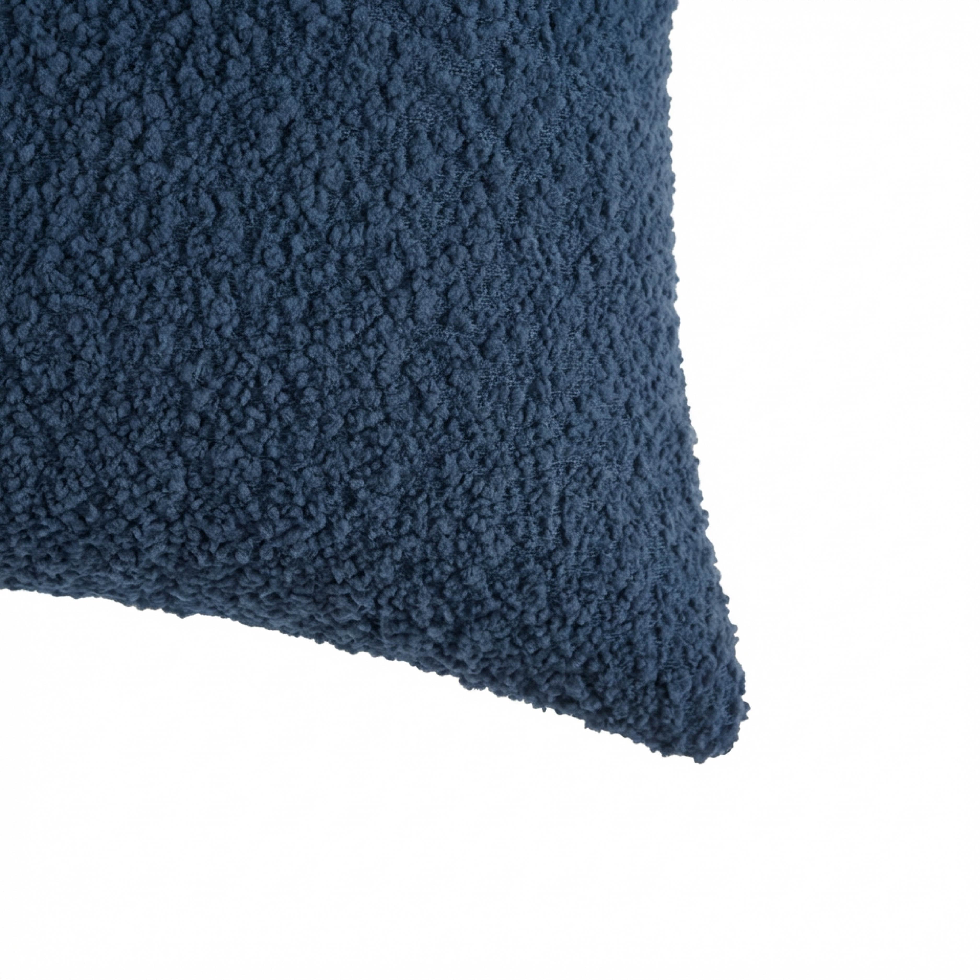 Mainstays 18"x18" Boucle Decorative Throw Pillow Cover- 2Pk- Washed Indigo