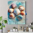 thumbnail image 4 of Seashell Cluster Canvas Wall Art Prints, Coastal Nautical Decor for Living Room Bedroom Bathroom Kitchen Office, 4 of 8