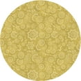 thumbnail image 1 of Ahgly Company Machine Washable Indoor Round Transitional Bright Gold Yellow Area Rugs, 8' Round, 1 of 7