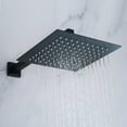 thumbnail image 4 of AWZTOO 10 Or 12 Inch Rain Shower Head Square Rainfall High Pressure Adjustable Ultra Thin Bathroom Showerhead Stainless Steel Matte Black 10" x 10", 4 of 5