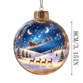 thumbnail image 6 of CHJK Glowing Christmas Story Ornament, Light-Up Mini Holiday Scene with Warm LED Light, Festive Keepsake Gift for Home Christmas Party Decoration, 6 of 6