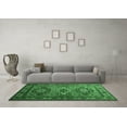 thumbnail image 3 of Ahgly Company Indoor Round Persian Emerald Green Traditional Area Rugs, 4' Round, 3 of 4