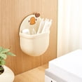 thumbnail image 1 of CRCMURE Rack Wall Mounted Storage Box No Drilling Floating Holder With Adhesive Pad For Bathroom Bedside, 1 of 6