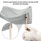 thumbnail image 4 of Hamaca tipo jaula para gatos, columpio transpirable para mascotas, nido colgante con 4 hebillas para gatos de menos de 7Kg/15 libras, conejos, hurones, chinchillas, 4 of 5