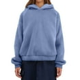 thumbnail image 5 of Women's Hoodie Long Sleeve Warm Hoodie Winter Fleece Plush Sweatshirt Hooded Jacket, 5 of 9
