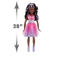 thumbnail image 5 of Barbie 28-Inch Best Fashion Friend Star Power Doll, Dark Brown Hair,  Kids Toys for Ages 3 Up, Gifts and Presents, 5 of 5
