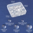 thumbnail image 5 of 56Pcs 5 Styles Transparent Glass Cabochons Clear Dome Cabochon for Cameo Photo Pendant Jewelry Making Clear 5.5~16x3~7.5mm DIY, 5 of 6