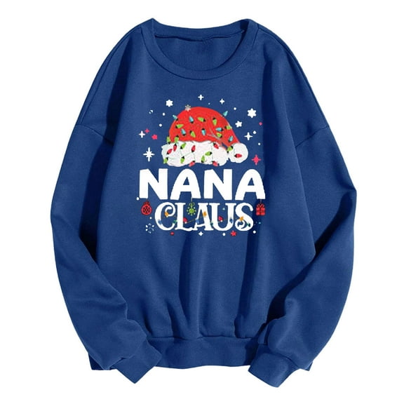 Fheaev Ugly Christmas Sweatshirt For Women Graphic Christmas Tree Printed Winter Holiday Pullovers T-Shirt Blouse Top Crew-Neck Long-Sleeved Loose Casual Funny Christmas Sweaters