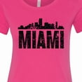 thumbnail image 4 of Inktastic Miami Skyline Grunge Women's T-Shirt, 4 of 5