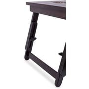 Multi-tasking Laptop Bed Tray with Adjustable Legs - Walnut