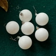 thumbnail image 5 of Christmas Ball Ornaments, 6pc Set White Christmas Tree Ornament Xmas Trees Wedding Party Decorations, 5 of 5