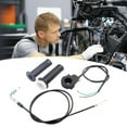 thumbnail image 2 of Sinyiin 22mm Twist Throttle Grips and Cable for 2 Strokes Engine 80cc 60cc 50cc Mini Bike Throttle Line Accelerator Handle Grips, 2 of 7
