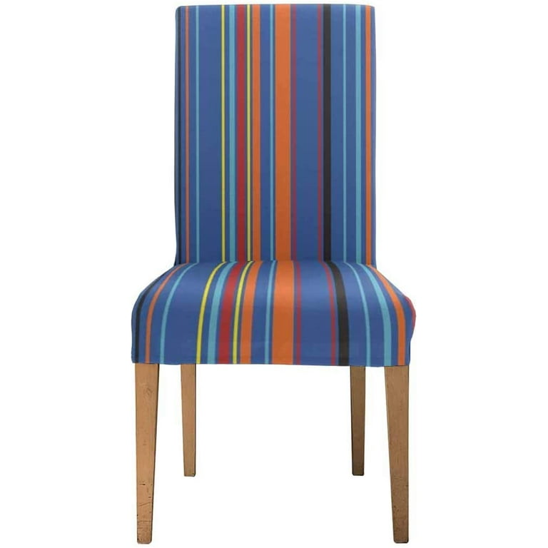 KXMDXA Retro Color Straight Vertical Width Stripes Stretch Chair