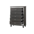 thumbnail image 4 of Glory Furniture Livorno G02702-CH Chest   Gunmetal Gray and Mirror, 4 of 10