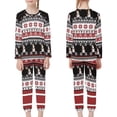 thumbnail image 3 of Renewold 2 Pieces Matching Christmas Pajamas Set for Family,Holiday PJs for Kids 11-12 T Vacation Snowflake Snowman Print Loungewear Sleepwear Teen Casual Aztec Tribal Athletic Clothing, 3 of 5
