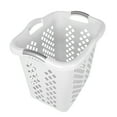 Home Logic 2 Bushel Lamper Plastic Laundry Basket with Silver Handles
