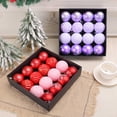 thumbnail image 4 of Christmas Tree Decorations Set for Christmas Valentines, 16ct Shatterproof Christmas Ball Ornaments Bulk, 2.36 Inches Elegant Hanging Ornaments for Xmas Holiday Wedding Decor, 4 of 7