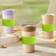thumbnail image 5 of Funda de silicona para tazas | Resistente al calor (de -40 °C a 230 °C) | Funda protectora aislante para botellas de vidrio | Agarre vertical antideslizante | Portavasos reutilizable para bebidas, 5 of 5