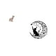 thumbnail image 5 of Elegante Escultura De Gato, Ingenioso Adorno De Pared De Metal, Figura única De Gato Negro Para Chimenea Y Decoración Del Hogar Para Amantes De Los Gatos, Ideas De Regalo., 5 of 8