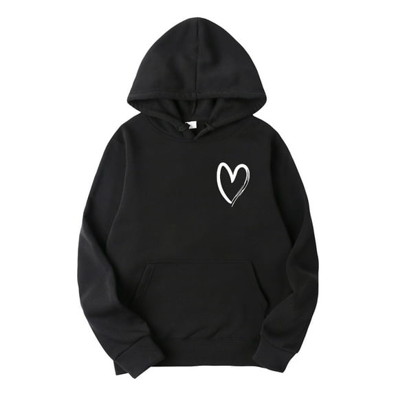 Gkeoshab Cardigan Sweaters for Women Womens Oversized Hoodies Fleece Sweatshirts Fall Fashion 2026 Pullover Sweaters Winter Clothes Black L