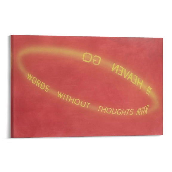 Ed Ruscha Golden Words Canvas Printing Famous Paintings, Wall Art Posters, Decorative Hanging Pictures Wall Art Poster Scroll Canvas Painting Picture Living Room Decor Home 16x24inch(40x60cm)