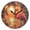 BlacK, variant on YAZAOO Decorative Wall Clock Size：25cm Tropical Sunset Serenade Design Pattern Clock