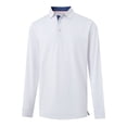 thumbnail image 2 of DTWOOO Men's Polo Shirt Long Sleeve Casual Solid Dry Fit High Performance Designed Collared Golf Men's Polo Shirt, 2 of 9