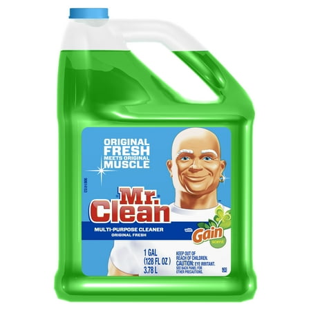 Grill Liquid Cleaner - Mr Clean Liquid All-Purpose Cleaner with Gain Original 128 Oz