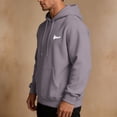 thumbnail image 3 of TKKCS Mens Pullover Hoodie with Kangaroo Pocket- Casual Loose Fit Long Sleeve Drawstring Soft Hooded Sweatshirt Dark Gray Size S, 3 of 7