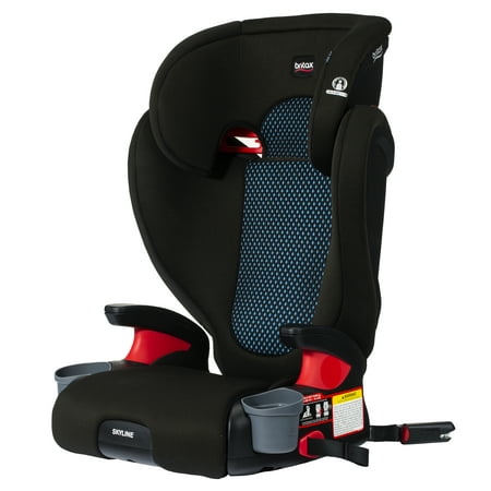 Britax Skyline Backless and High-back Booster Car Seat, Black