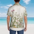thumbnail image 6 of Daiia Herbs and Wildflowers Hawaiian Shirt for Men Gentle Cotton Regular Short Sleeve Casual-3X-Large, 6 of 9