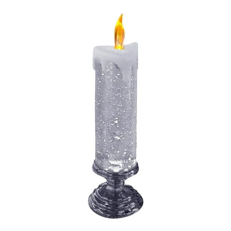 

LED Christmas Candles Colour Changing LED Water Candle With Glitter Waterproof Swirling Glitter Flameless Candles For Xmas Party Home Decoration