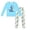 Light Blue, variant on HCYSFG Boys Dinosaur Graphic Pajama Sets 2 Piece Long Sleeve Crewneck Lounge Set Top And Pants Sleepwear Sets