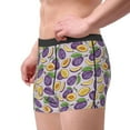 thumbnail image 3 of KLL Plum Men's Cotton Boxer Briefs Underwear-Medium, 3 of 7