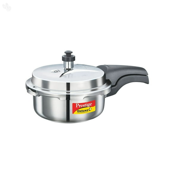 Prestige Deluxe Alpha Stainless Steel Pressure Cooker, 2 Liters/2.11 Quarts