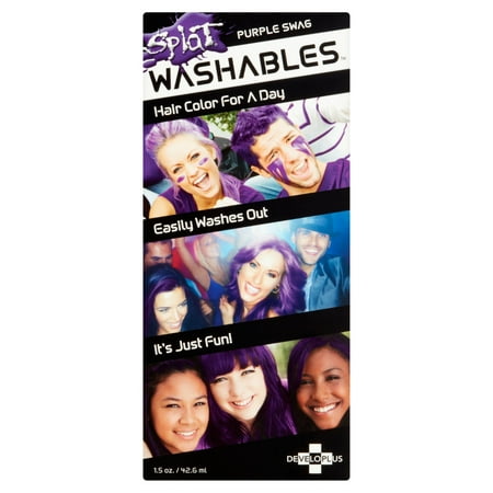 Splat Washables Temporary Hair Color Purple Swag