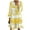 Dresses for Women-Yellow, variant on Brilliant Womens Clothes Plus Size Women's Spring and Summer Dresses Casual V-Neck Three-quarter Sleeve Print Dress Holiday Party/Yellow
